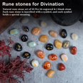 thumbnail image 4 of Crocon Mix Chakra Rune Stones Set Engraved with Elder futhark Crystal Runes Set, Reiki Healing runas for Meditation Chakra Balancing, Rune Stone for Beginners with Crystal Guide & Pouch |15-20 mm, 4 of 8