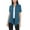 Teal, variant on MOA COLLECTION Women's Casual Solid Short Sleeve Basic Open Draped Front Cardigan Office Wear