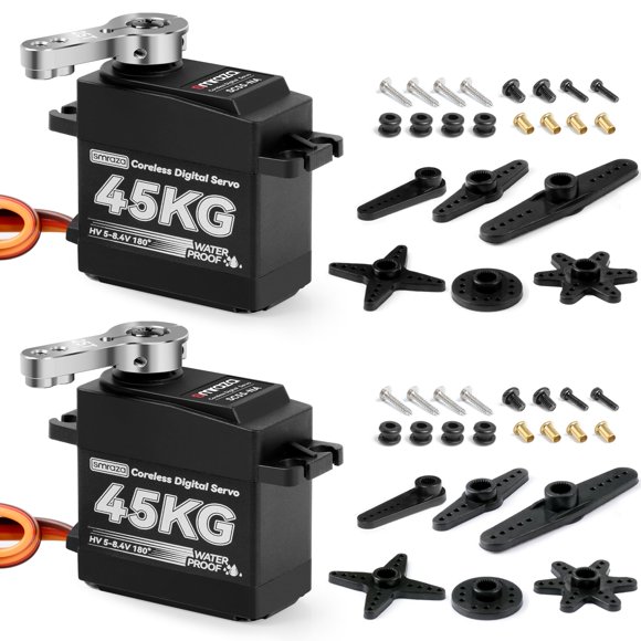 Servomotor Smraza, 45 kg, impermeable, completo metal, 2 piezas