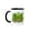 Black/White, variant on 3drose, Image of Watercolor Corn Stalk Row Art, 11oz Mug