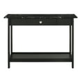 thumbnail image 2 of Furniture of America Umbra 1-Drawer and 1-Shelf Wood Black Sofa Table, 2 of 9