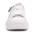 thumbnail image 3 of Steve Madden Catchme White Patent Round Closed Toe Lace Up Side Zipper Sneakers, 3 of 5