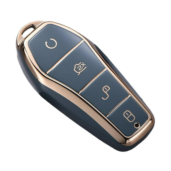Automotive Key Fob Cover Full Cover Protection Protector TPU Car Key Case Shell for Atto 3 Accessory High Quality Gray