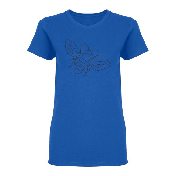 One Line Bee Design Shaped Tee Women's -Image by Shutterstock