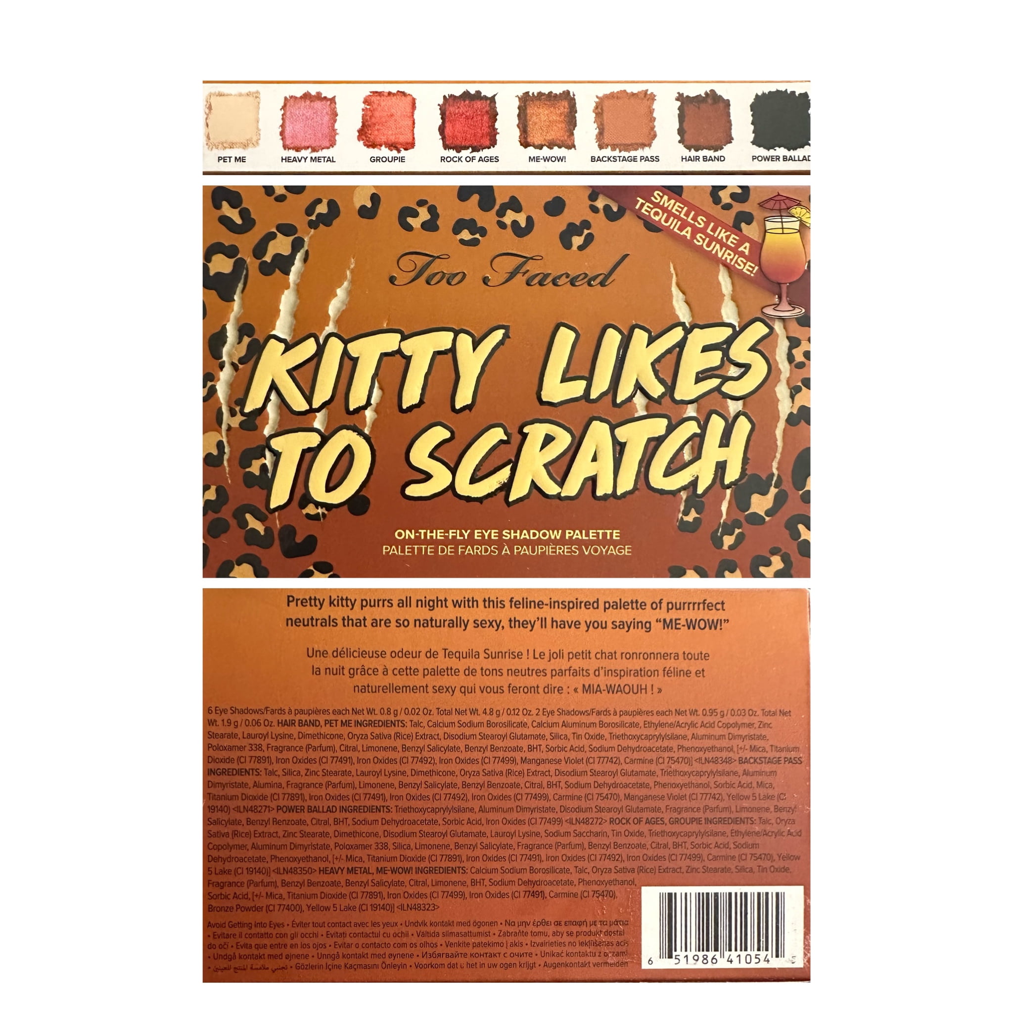 Too Faced Kitty Likes To Scratch Mini Eye Shadow Palette 8 Shades