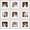 Distressed Gray, variant on 10x10 Picture Frame Set of 9, Display Pictures 8x8 with Mat or 10x10 without Mat, Multi Collage Gallery Square Photo Frames for Wall or Tabletop, Rustic Green