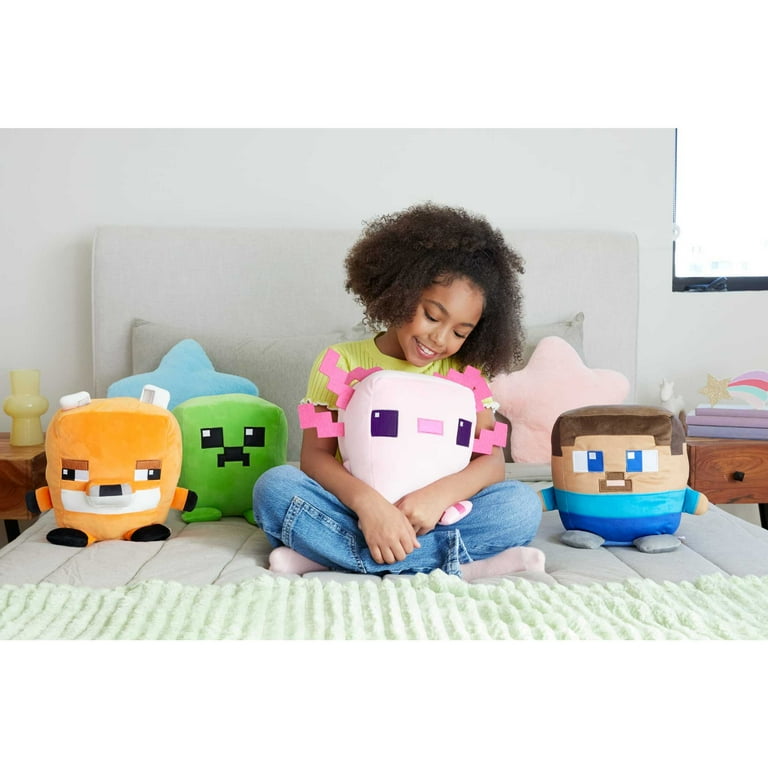 Minecraft Cuutopia Axolotl Plush Toy, 10-inch Collectible Soft