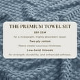 thumbnail image 4 of Great Bay Home Quick Dry Diamond Waffle 6 Piece Washcloth Set, Chambray Blue, 4 of 6