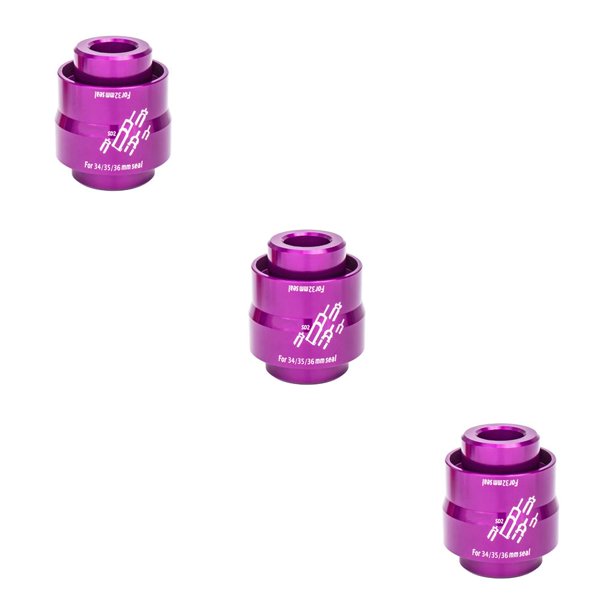 Kit de herramientas de instalación de sello de polvo de horquilla delantera de bicicleta de montaña Soidarity Violeta 3piezas