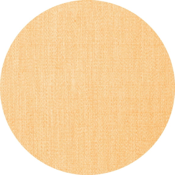 Ahgly Company Indoor Round Abstract Orange Contemporary Area Rugs, 7' Round