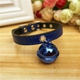 thumbnail image 6 of Walbest Leather Cat Collar with Bell Adjustable Small Pet Kitten Collars, 11 Style, 6 of 7