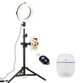 thumbnail image 3 of Mistaha 8 Inch LED Video Ring Light Photography Lamp 3 Lighting Modes 3200-5600K Dimmable, 3 of 8