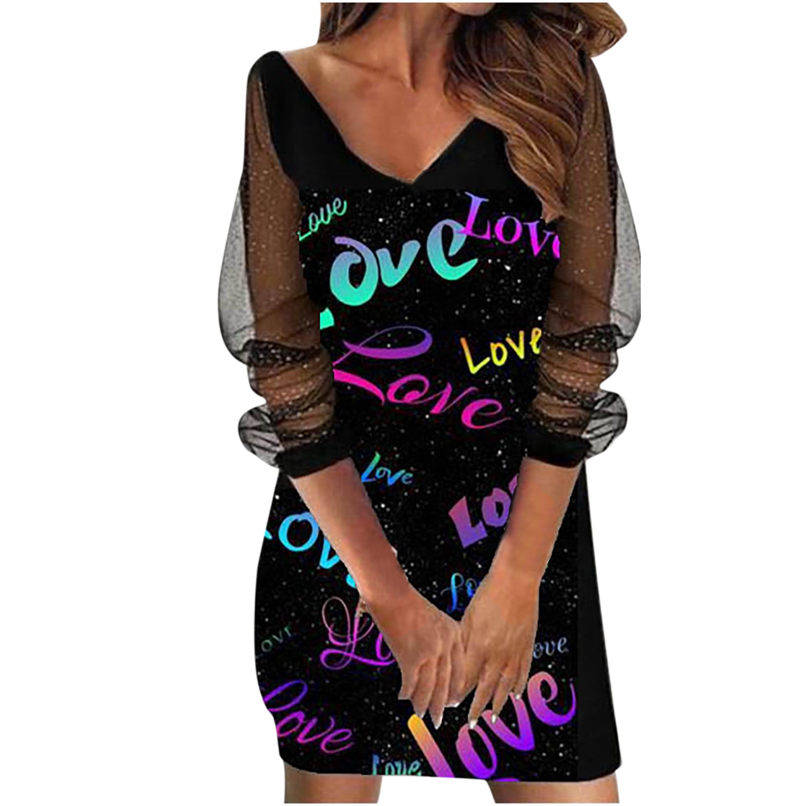 Dresses for Women 2022 Woman V-Neck Long Sleeve Ecuador | Ubuy