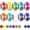 10 Roll/3000pcs, variant on 3000 count 1" Colored Dot Stickers Circle Color Coding Labels - 10 Colors  Round Coding Label Sticker for Office, Student Classroom, Family Etc(10 Rolls, 1 Inches)