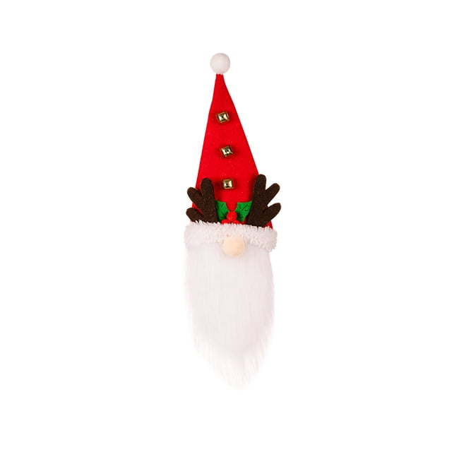 Kearding Funda navideña para botella de vino, decoración de ambientes para fiestas temáticas, decoración de de Navidad, manga decorativa Kits de decoración para fiestas Gorro Rojo Animal Kearding HA064819-01