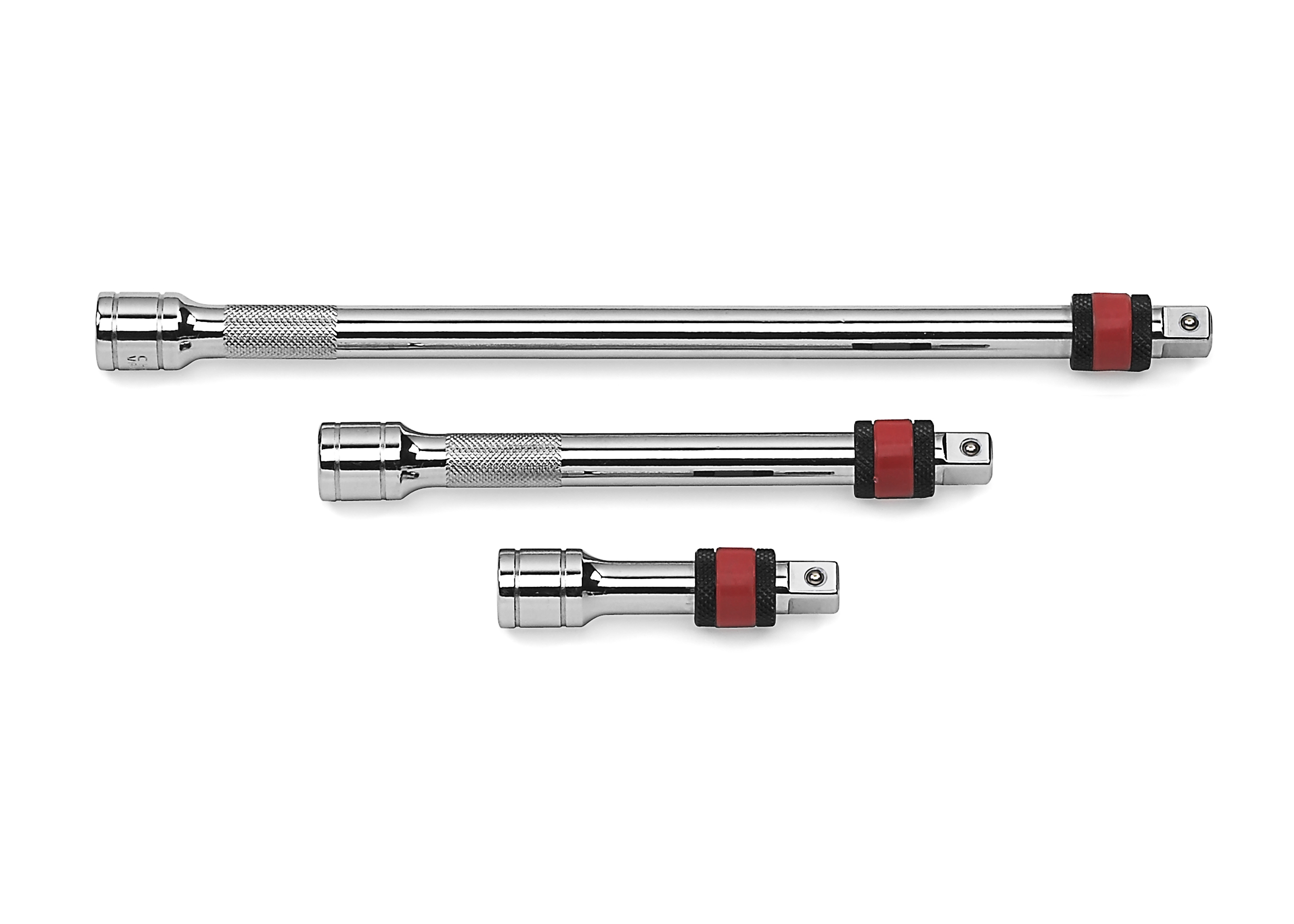 GearWrench 81202 Verlängerungs-Set 3/8 Zoll – 15,2 Cm & 25,4 Cm, 3-teilig | Gerändelter Griff, Chrompoliert Für Ratschenschlüssel