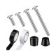 thumbnail image 4 of Color Guard Weight Anchor Ajuste de de servicio pesado Capa de Pole Protector Desgaste Resistente Servido 2 PCS Cinta de guardia, 4 of 8