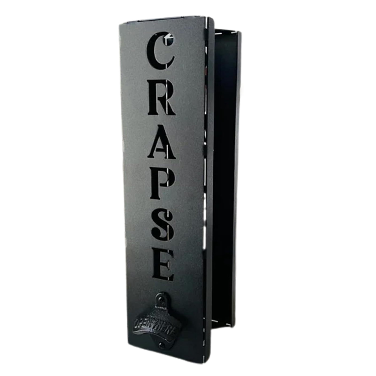 Ludlz Wall Mounted Can Cooler Holder with Bottle Opener Rustproof Corrosion Resistant Easy to Install Wine Can Bottle Opener
