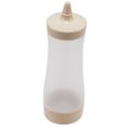 thumbnail image 2 of 2X Squeeze Bottle Kitchen Accessories Boat Plastic Sauce Vinegar Oil Ketchup Dispenser Beige + Transparent, 2 of 8