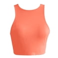thumbnail image 4 of Afdoent Womens Tops Ladies Solid Color Sleeveless T Shirt With T Neck Vest Trendy Clothes, 4 of 4