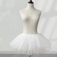 thumbnail image 6 of Aellinatey Women Tutus Skirt 1950s Bubble Puffy Skirts 6 Layer Tulle Petticoat Underskirt, 6 of 8