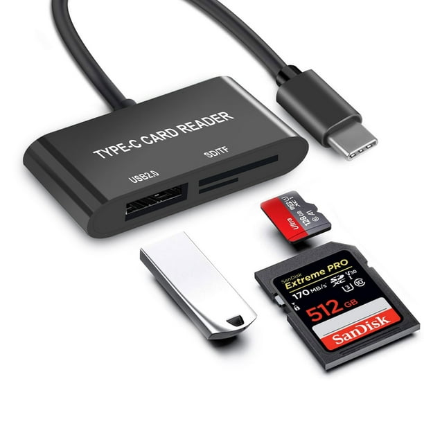 Usb C To Sd Card Reader 3 In 1 Type C To Usb Sd Micro Sd