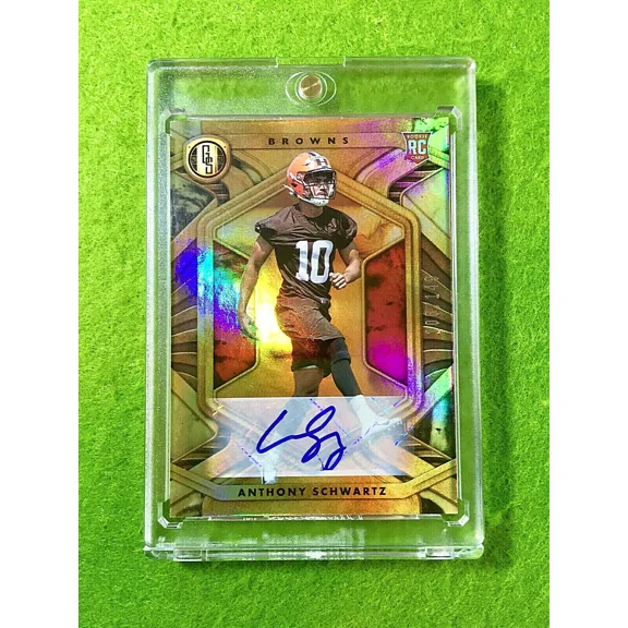 ANTHONY SCHWARTZ AUTO GOLD PRIZM ROOKIE CARD # /149 BROWNS RC 2021 Prizm AUBURN