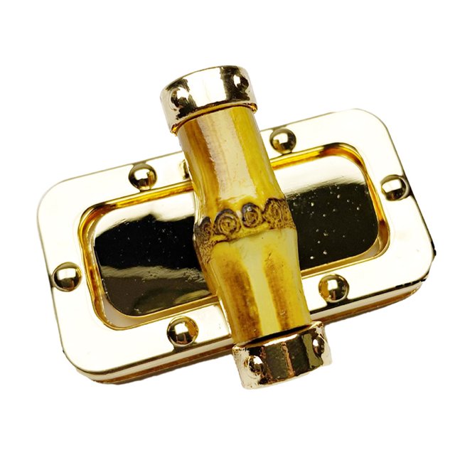 Scienceny Cerraduras giratorias para bolsos de bricolaje, mano de obra fina y hebillas de Clip a presión de cierre sólido y duradero Herramientas y ferretería oro S