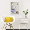 thumbnail image 3 of IDEA4WALL Framed Canvas Wall Art for Living Room, Bedroom Blue and White Porcelain Canvas Prints for Modern Home Decoration Ready to Hang, 3 of 4