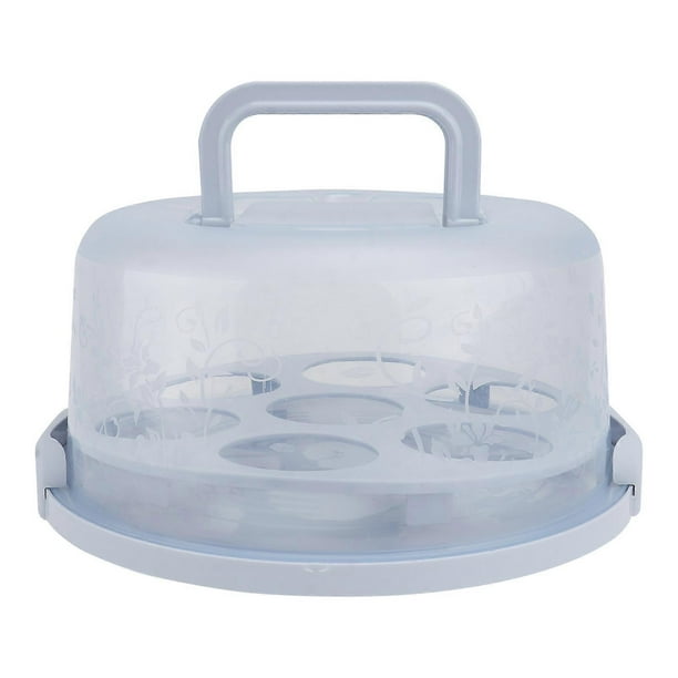 Cake Transport Storage Container for Household Users in Sky-Blue Pp with Handheld Function 1Pack