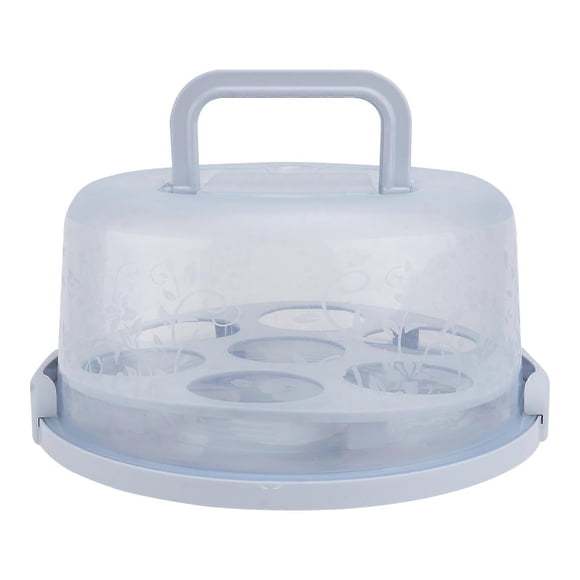 Cake Transport Storage Container for Household Users in Sky-Blue Pp with Handheld Function 1Pack