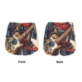 thumbnail image 3 of Balery Samurai Frog Guitar Pantalones cortos deportivos para mujer con forro y dos bolsillos, elásticos, para entrenamiento, gimnasio, yoga-Medium, 3 of 7