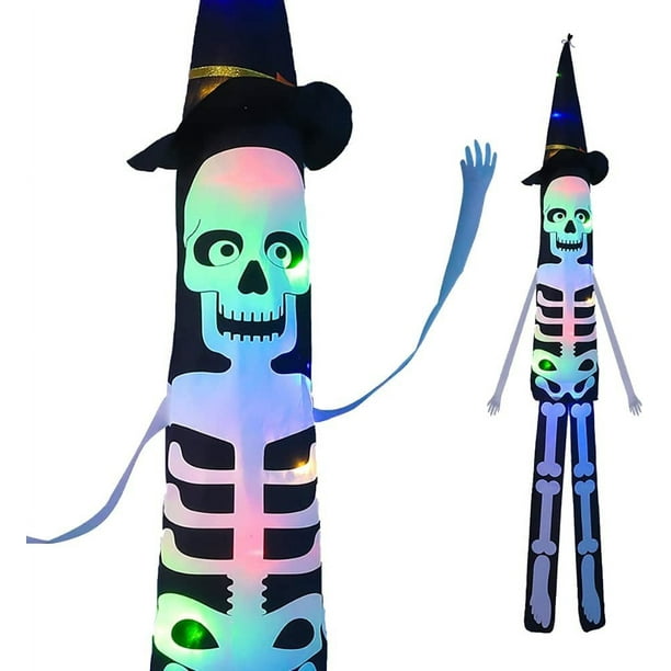 Cadena de luces de Halloween, cadena de luces LED con forma de calavera para Halloween, cadena de luces con forma de fantasma para Halloween, cadena de luces con forma de calabaza para jardín y
