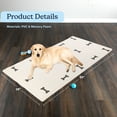 thumbnail image 4 of PETMAKER 55x28 Extra Large PVC Dog Mat for Food and Water, Crate Pad and Floor Protector (Dog Bones), 4 of 8