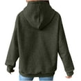 thumbnail image 2 of COMVALUE Womens Hoodies Cute Cat Print Pullover Sweaters With Pockets Oversized Casual Sweatshirts Fall Long Sleeve (Dark Gray, Xxl), 2 of 6