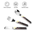 thumbnail image 3 of Picia Five Nights At Freddy'S Pattern Toddler Utensils, Children's Knife, Fork And Spoon Set,Kids Silverware Set with Handle, 430 Stainless Steel, 3 of 8