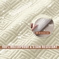 thumbnail image 2 of Timeles 100% Waterproof Recliner Covers, Velvet Recliner Chair Covers with Pockets, 1 Seat Recliner Sofa Covers for Kids & Pets (1 Seater 23", Cream), 2 of 7