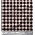 thumbnail image 1 of Soimoi Black Cotton Poplin Fabric Diamond Geometric Print Fabric by the Yard 42 Inch Wide, 1 of 3