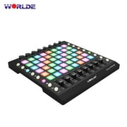Angle View: PAD48 Pro USB MIDI Audio Drum Pad Controller 48 Pads RGB Backlit DJ Remix