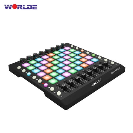 PAD48 Pro USB MIDI Audio Drum Pad Controller 48 Pads RGB Backlit DJ Remix
