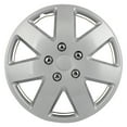 thumbnail image 2 of CCIYU 4-Pack Full Hub Cap PP Silver 16" Rim HubCap Wheel Skin Cover Caps Covers Universal Replacement Snap On, 2 of 5