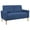 Blue, variant on Lacoo Mid-Century Loveseat Button Tufted 2 Seater Sofa, Gray Fabric