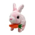thumbnail image 2 of eléctrico Juguete Realista Juguete de conejo encantador, regalos de Pascua Animales de peluche Conejo de felpa para niños Niñas Niñas Rosa, 2 of 7