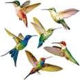 thumbnail image 4 of 6 Pcs Autocollants de Fenêtre Anti-Collision Hummingbird pour Porte et Vitres, 4 of 6