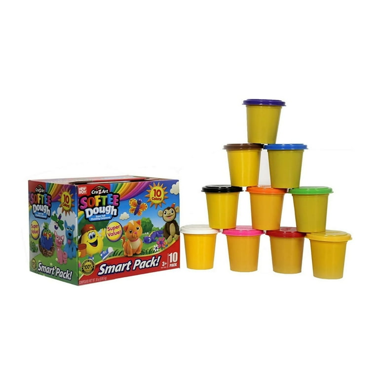 Cra-Z-Art: Softee Dough Smart Pack in Assorted Colors, 10 Cans