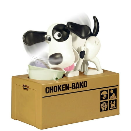- Cute Puppy Dog Piggy Bank - Robotic Coin Box - Realistic Movements!