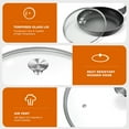 thumbnail image 3 of Tempered Glass Lid for Frying Pans and Pots, 11" Versatile Round Replacement Lid for 11 inch Skillets - Dishwasher Safe, 3 of 9