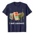 thumbnail image 1 of Hauts à Col Rond Imprimés en Anglais "I Eat Ciment" pour Femmes, Chemises Décontractées d'Été, Col en V, Manches Longues, Lot de Hauts à Col Roulé, 1 of 2