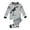 Light Gray, variant on HCYSFG Boys Graphic Print Pajama Sets 2 Piece Crewneck Long Sleeve Lounge Set Top And Pants Ribbed Cuffs Sleepwear Sets