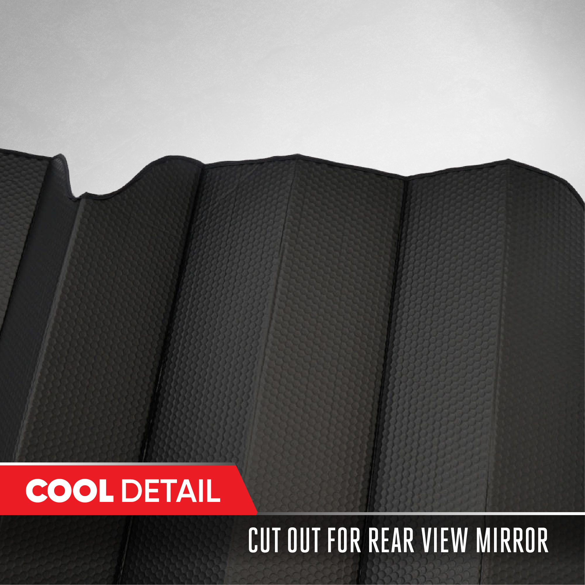 Motor Trend Windshield Sun Shade, 58" x 24", Black photo 6